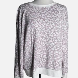 Joie Modal Blend Floral Lavender Sweatshirt Size S Lilac